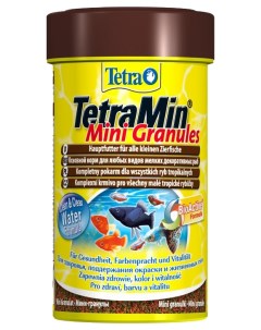 Корм для небольших аквариумных рыбок Min MiniGranules гранулы 100 мл Tetra