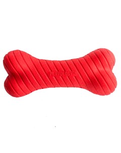 Игрушка для собак двухслойная жевательная косточка говядина красный средняя Playology