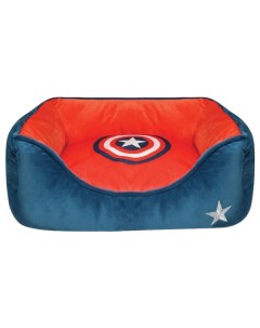 Лежанка Marvel Marvel Капитан Америка прямоугольная для собак M 61 х48 х18 см Триол
