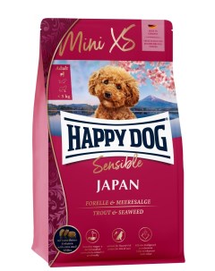 Корм сухой для собак Sensible Mini XS Japan курица с форелью 1 3 кг Happy dog