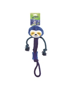 Игрушка для собак Ленивец веревочная с резиновой вставкой текстиль 10х46см Pet star