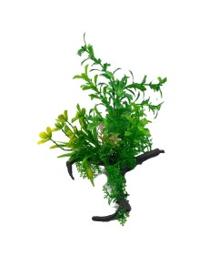 Искусственное аквариумное растение с корягой 00113147 12х22 см Ripoma