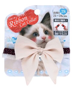 Ошейник для кошек Premium Pet Japan Нарядный бабочка 21 28 см Бежевый Japan premium pet