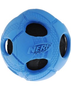 Апорт для собак Мяч с отверстиями цвет в ассортименте длина 6 см Nerf