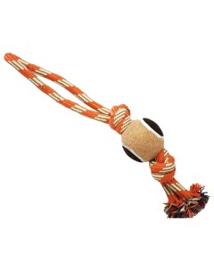 Игрушка для собак Грейфер веревка с мячом и двумя узлами 38 см N1