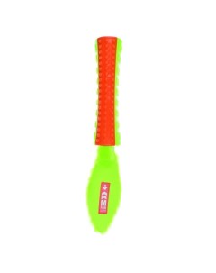 Игрушка для собак палка пищалка с хвостом оранжевая зеленая M-pets