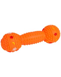 Игрушка для собак Гантель оранжевая 18 см Каскад