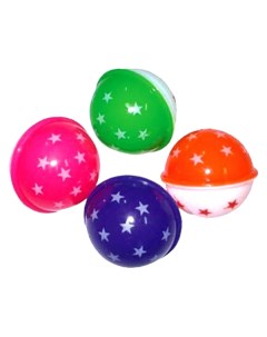 Игрушка для кошек Мяч Яркие звезды с погремушкой 4 см 4 шт Котенок