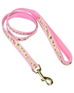 Поводок для собак хлопок нейлон розовый длина 1 2 м Premium pet