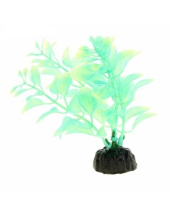 Искусственное растение для аквариума Людвигия светящееся в темноте Plant 057 10 см Barbus