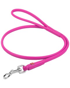 Поводок для собак WauDog Glamour кожаный круглый 10 мм 122 см розовый Collar