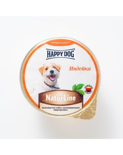 Влажный корм для собак Natur Line с индейкой 125 г Happy dog