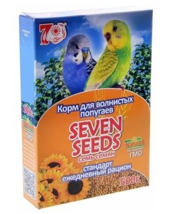Сухой корм для волнистых попугаев 500 г Seven seeds