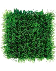Искусственное растение для аквариума трава зеленый пластик 25х25см Dezzie