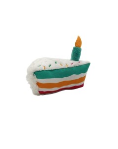 Игрушка для собак Birthday сake Кусок торта плюш с пищалкой Chomper