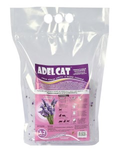 Впитывающий наполнитель силикагелевый лаванда 3 2 л Adel cat