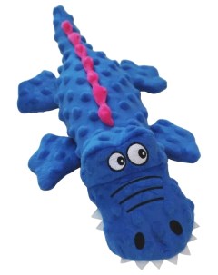Игрушка для собак 1 Крокодил с пищалкой текстиль 37 х 19 х 8 см синий N1