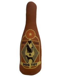 Игрушка для собак бутылка плюшевая с пищалкой Nobrand