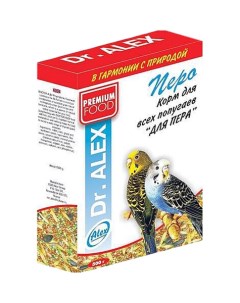 Сухой корм для волнистых попугаев Dr Alex Перо 12 шт по 500 г Dr.alex