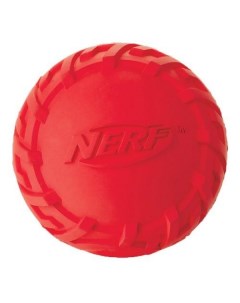 Апорт для собак Мяч резиновый пищащий красный длина 7 5 см Nerf