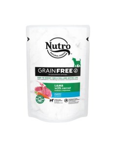 Влажный корм для собак Grain Free ягненок морковь 24шт по 85г Nutro
