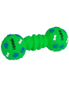 Игрушка для собак Гантель зеленая 16 см Каскад