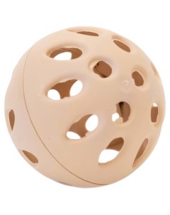 Игрушка для кошек Мяч пластмассовый бежевый 4 5 см Дарэлл