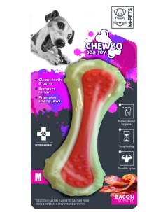 Игрушка для собак Кость со вкусом бекона 13 см M-pets