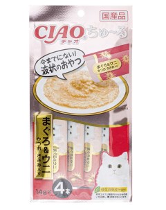 Лакомство для кошек Ciao Churu с тунцом кацуо и морским ежом 6 шт по 4 14г Inaba