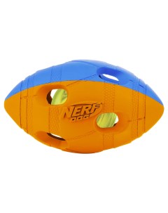 Апорт для собак Мяч гандбольный двухцветный светящийся в ассортименте длина 10 см Nerf