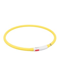 Ошейник для собак USB Flash Light Ring светящийся силикон желтый 10мм х 70см Trixie