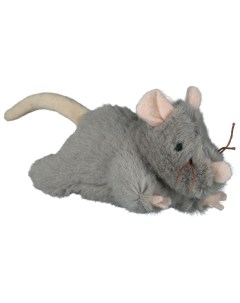 Мягкая игрушка для кошек Mouse плюш серый 15 см Trixie