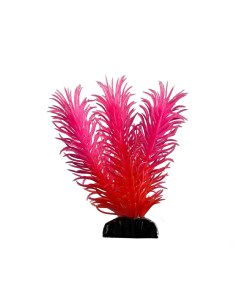 Растение искусственное аквариумное светящееся 8 см красное Пижон аква