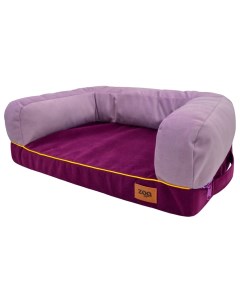 Лежанка диван Ампир лиловый баклажан для кошек и собак 69 х52 х8 см Zooexpress