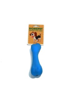 Жевательная игрушка для собак Косточка голубой розовый длина 12 3 см Homepet