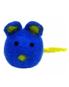 Игрушка из шерсти для кошек и собак Мышка BLUE 8 см Livezoo