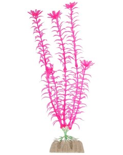 Искусственное растение для аквариума Растение флуоресцентное розовое 20 32 см Glofish