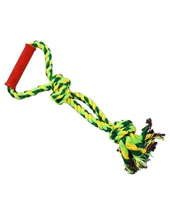 Игрушка для собак Грейфер веревка плетеная с ручкой 40 см N1