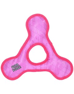 Игрушка для собак Треугольник с круглым отверстием розовая Tuffy