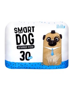 Пеленки для собак одноразовые 60 x 60 см 30 шт Smart dog