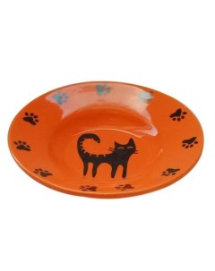 Миска для кошек Plate керамика 140 мл Foxie