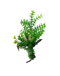 Искусственное аквариумное растение с корягой 00112878 12х22 см Ripoma