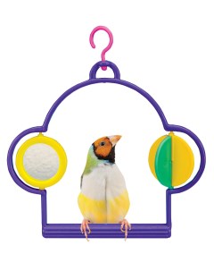 Игрушка для птиц качели с зеркалом и спиннером Penn plax