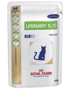 Влажный корм для кошек Vet Diet Urinary S O курица 100г Royal canin