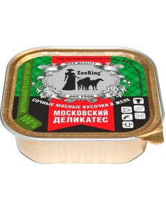 Консервы для собак московский деликатес в желе 100г Zooring