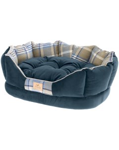 Лежанка Charles с двухсторонней подушкой для собак 70 x 52 x 25 см Синий Ferplast