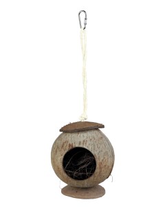 Домик для грызуна кокос 31х13х13см цвет коричневый бежевый Trixie