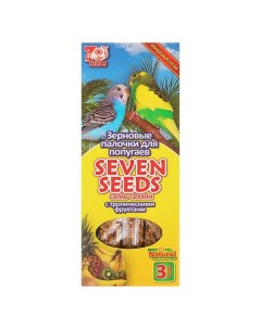 Палочки для попугаев тропические фрукты 3 шт 90 г Seven seeds
