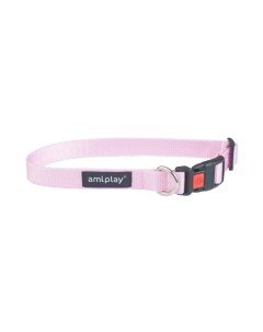 Ошейник для собак регулируемый Basic с блокировкой XL 45 70 2 5 см розовый Amiplay
