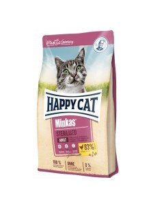 Сухой корм для кошек Minkas Sterilised для стерилизованных 1 5кг Happy cat